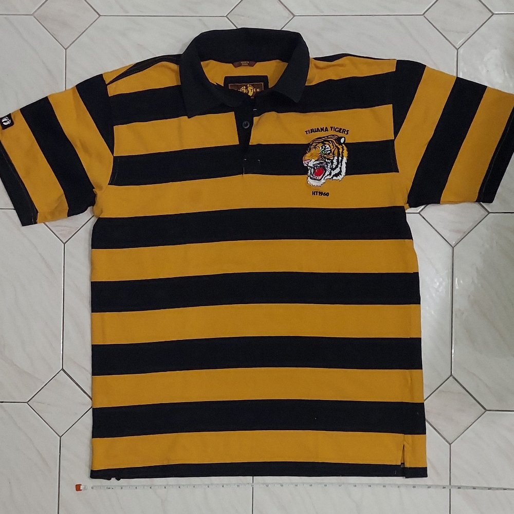 Men's striped polo shirt